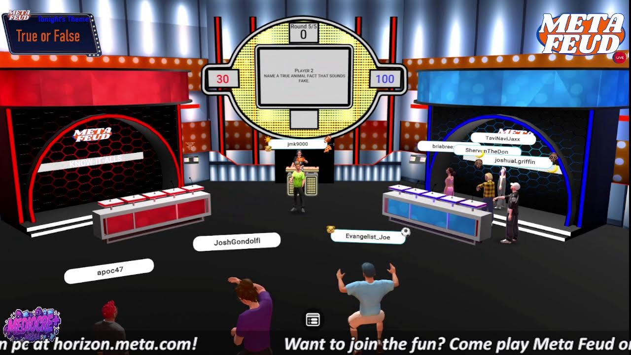 Meta Feud Live - True or False