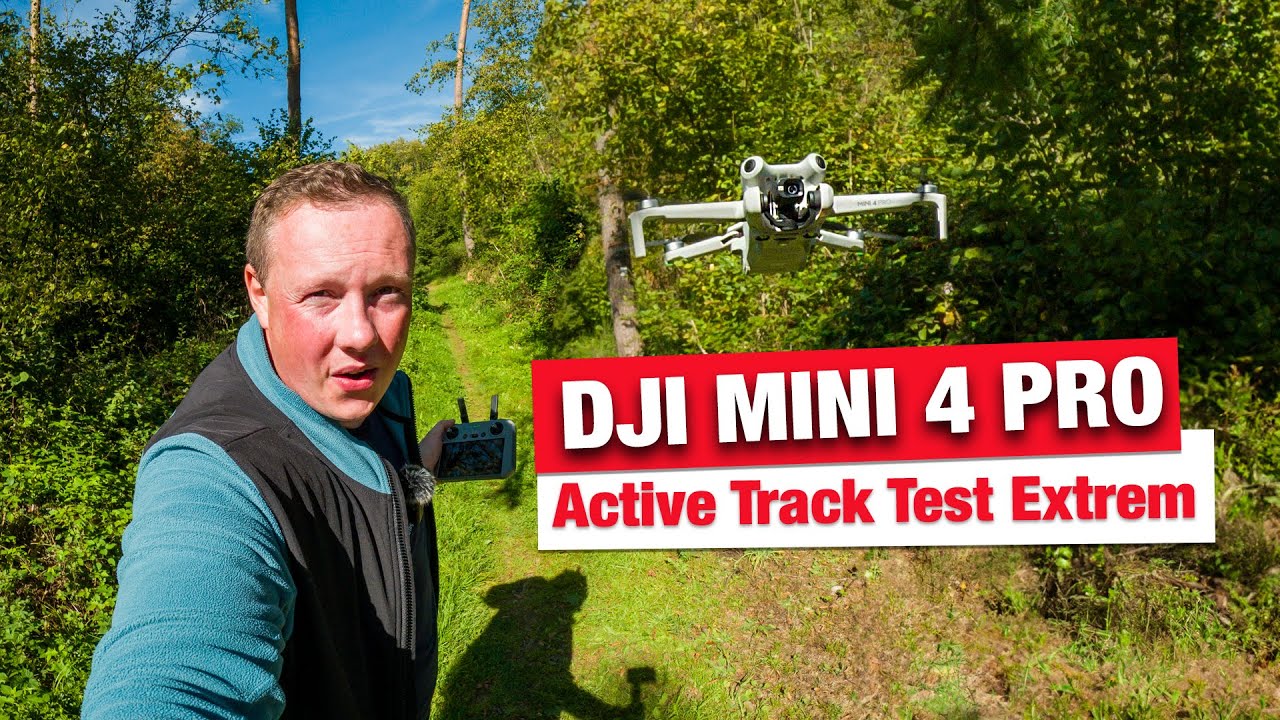 DJI Mini 4 Pro - Active Track Test im extremen Waldstück - Verfolgen auf top Level?