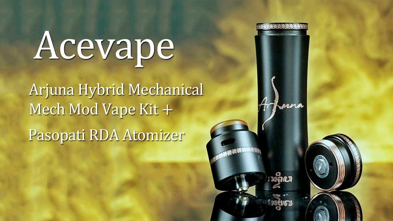 Acevape Arjuna Hybrid Mechanical Mech Mod Vape Kit + Pasopati RDA Atomizer