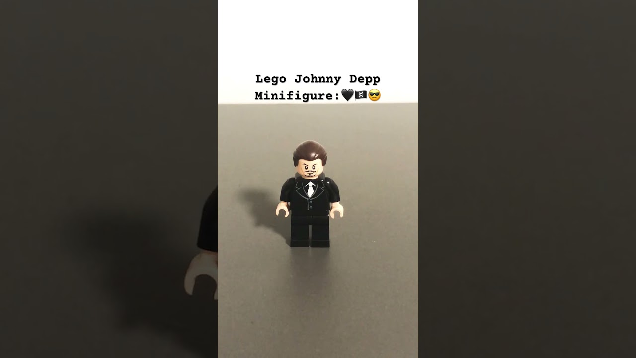Lego Johnny Depp Minifigure #piratesofthecaribbean #captainjacksparrow #johnnydepp #custom #lego