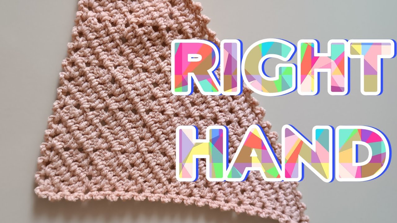 crochet diamond bandana /mini scarf crochet tutorial