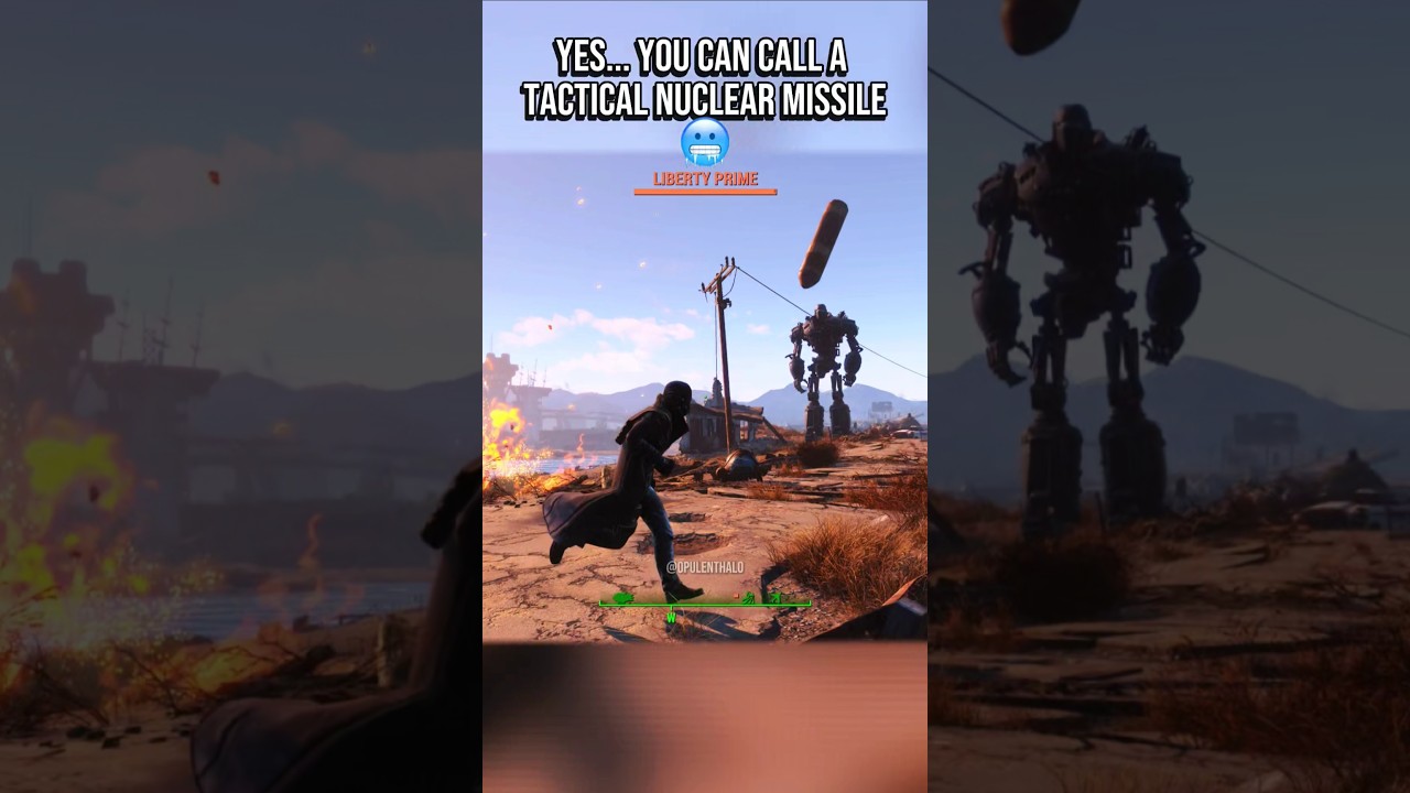 Fallout 4 Nuking Liberty Prime💀☢️