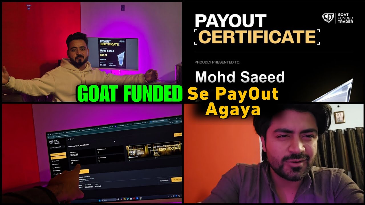 Finally! Saeed Bhai Got His First Payout from GOAT Funded Trader 💸 | Hard Work Pays Off!