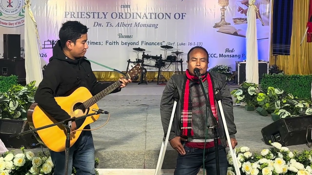 A soulful solo performance from the ,Holy Cross Catholic Church Monsang Pangha.(HCCC)