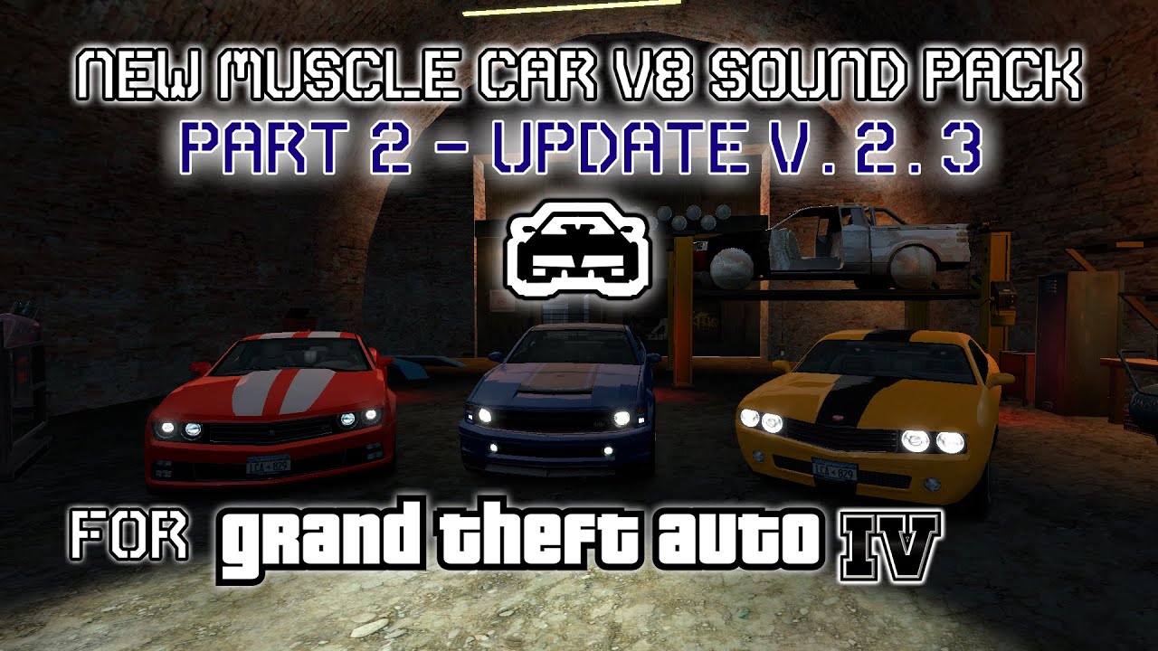 GTA IV Muscle Car V8 Engine Sound Pack Showcase ASMR (Lore-Friendly) UPDATE 2.3 (PART 2)