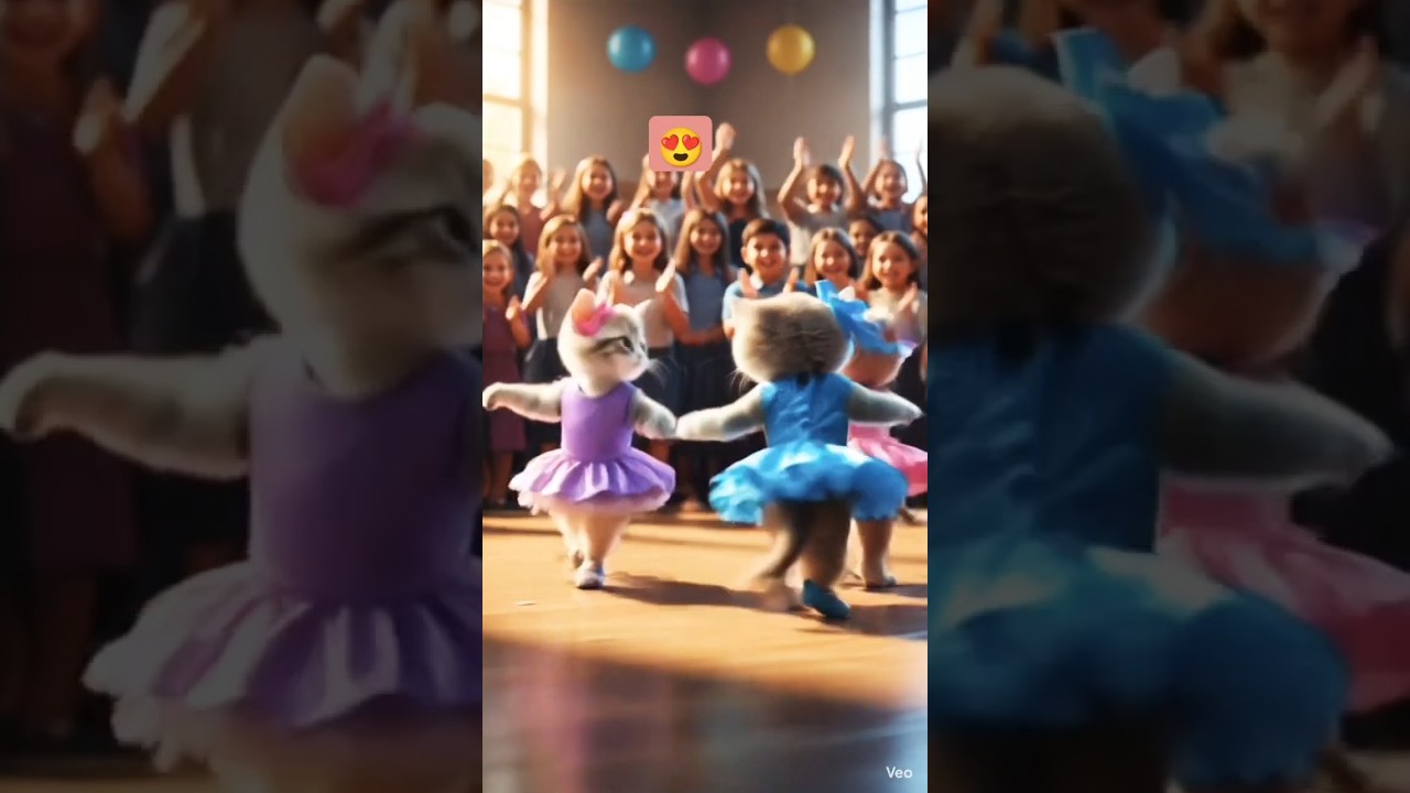 kittens dancing in school Annual function 😍 