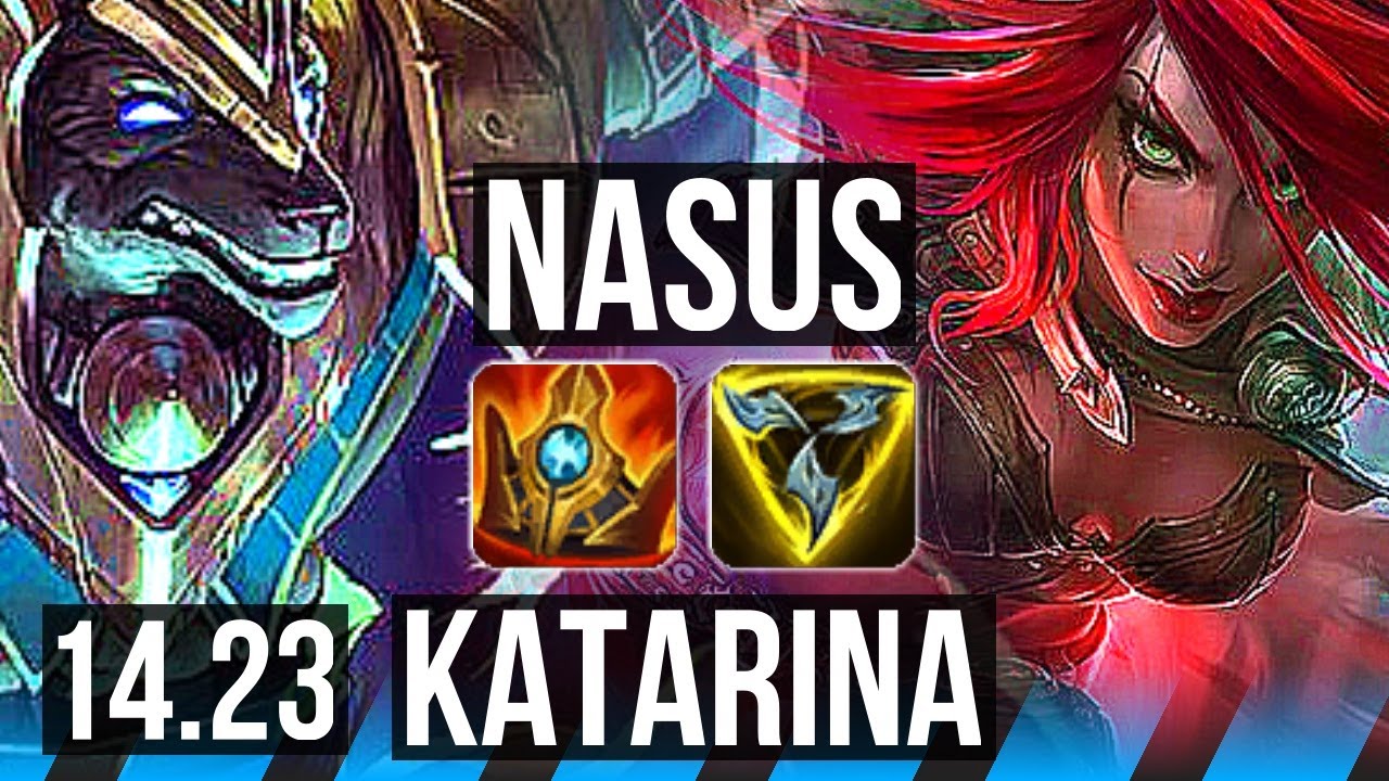 NASUS vs KATARINA (MID) | 600+ games | KR Diamond | 14.23