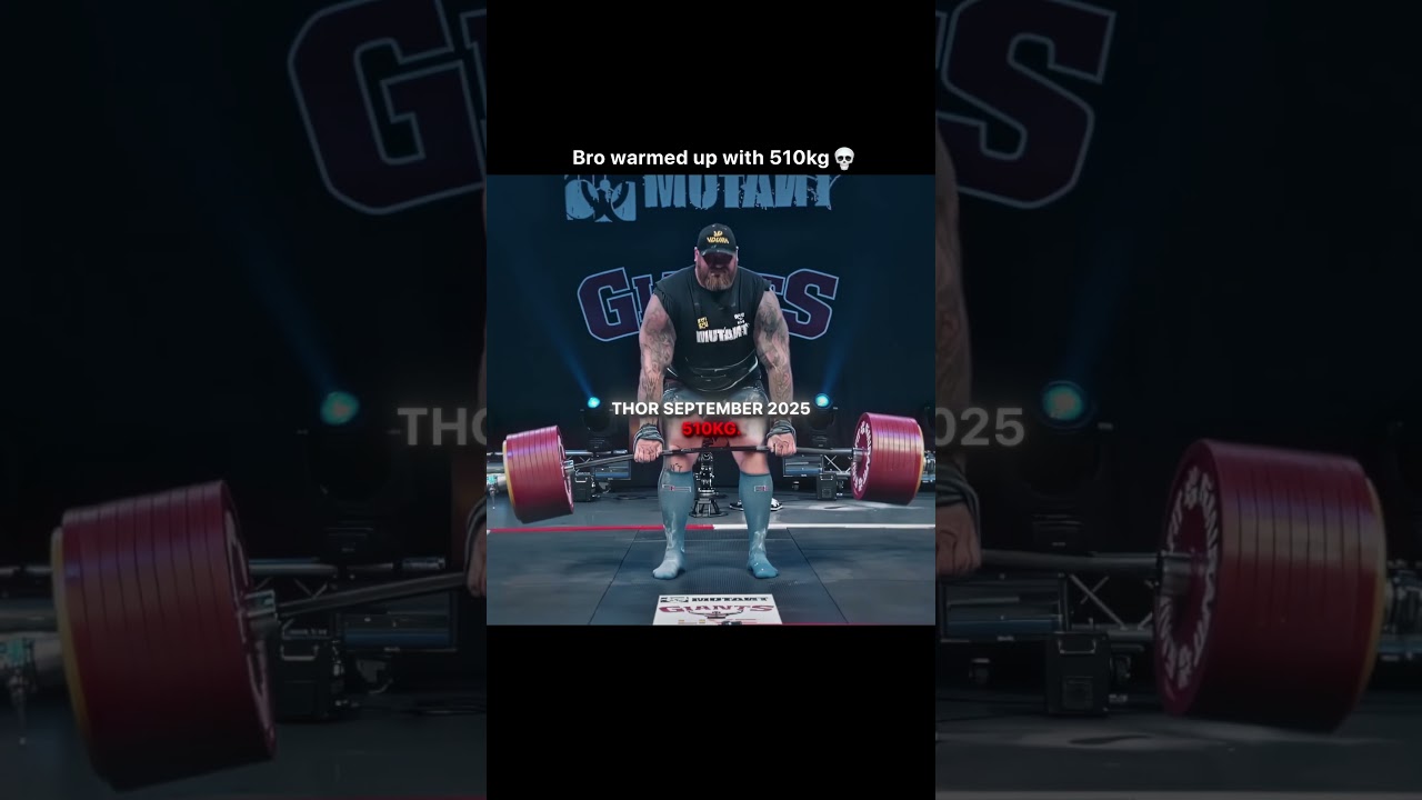 510kg DEADLIFT 2025 WORLD RECORD. | #deadlift #powerlifting #thor #gym #lifting