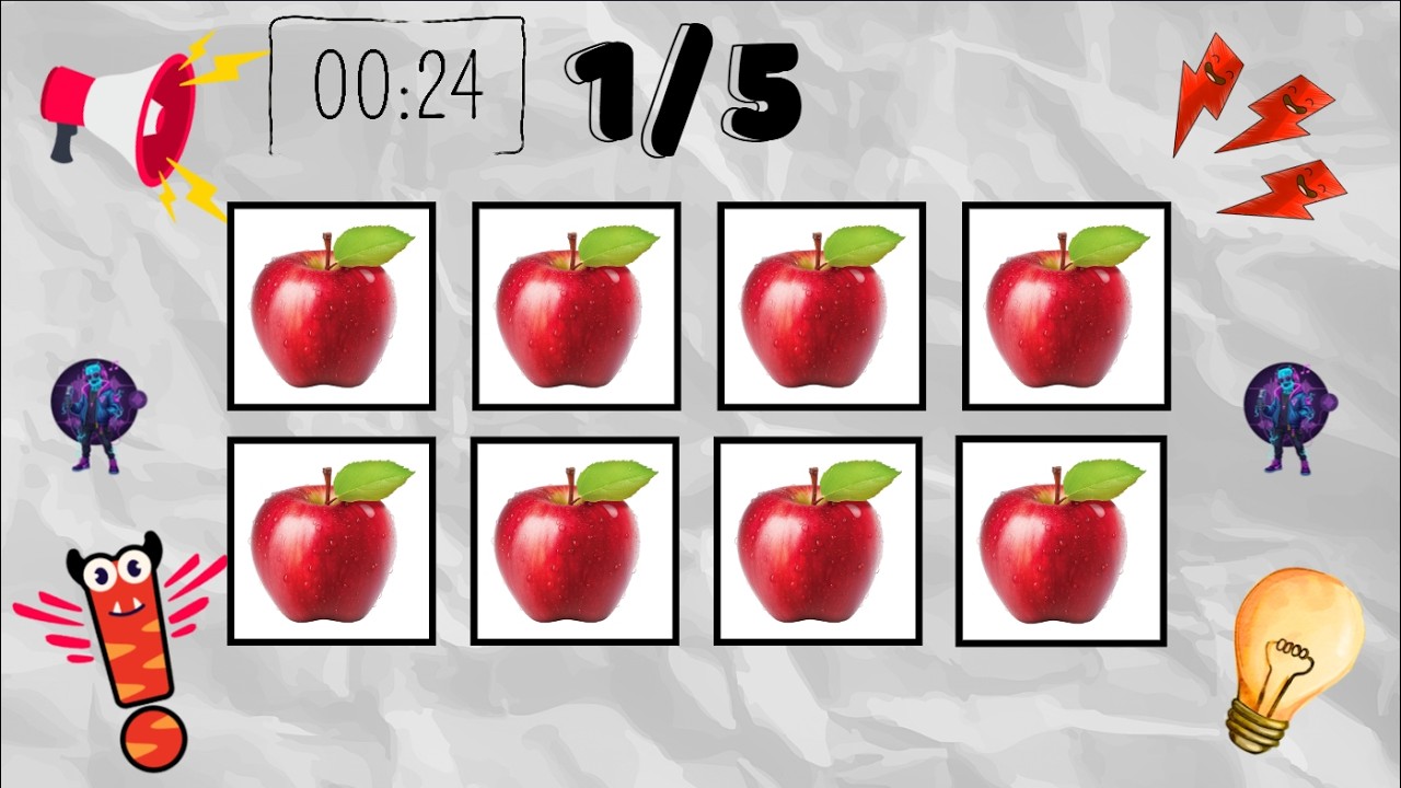 Say The Word On Beat Challenge With Red Apple | Level 1 Easy To Level 5 Impossible