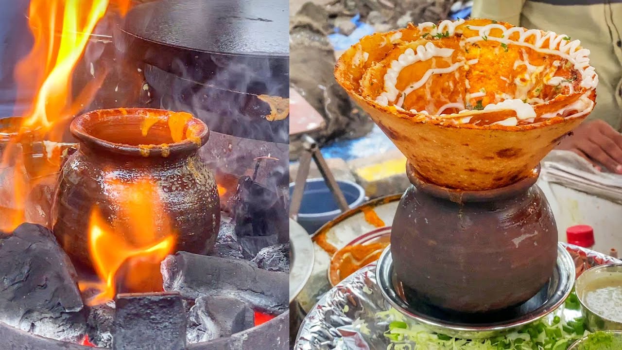 Mumbai's Tandoori Matka Dosa : Traditionally made on Charcoal | Indian Street Food