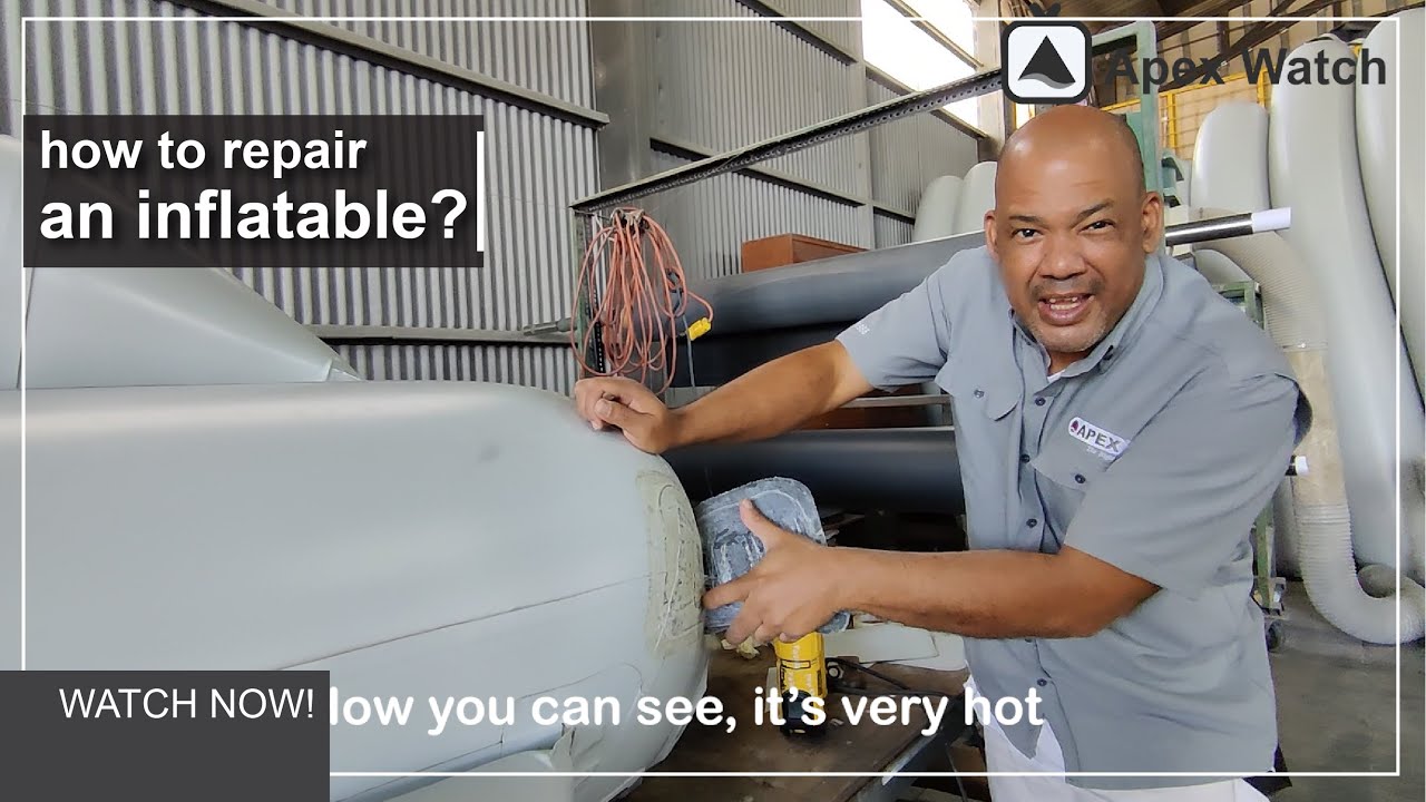 Cómo reparar un  bote inflable de hypalon - How to repair an inflatable hypalon boat?