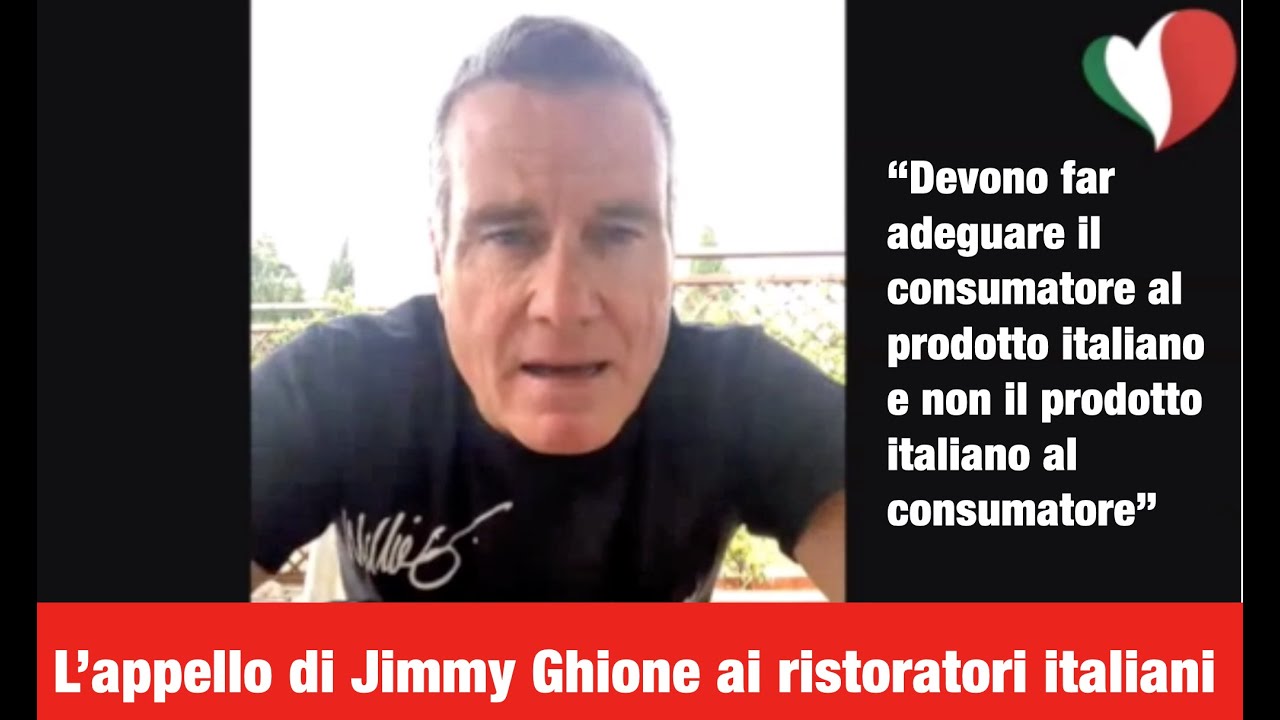 Jimmy Ghione, l'appello ristoratori Italiano all'estero