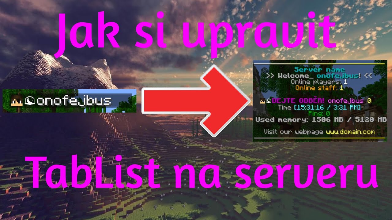 Jak si upravit TabList na serveru | TAB