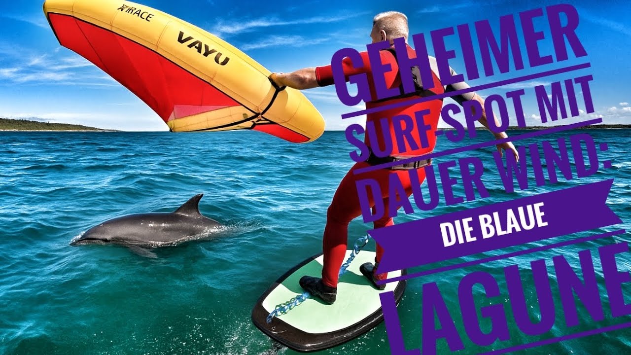 Geheimer Surf Spot mit dauer Wind! Die blaue Lagune in Deutschland!