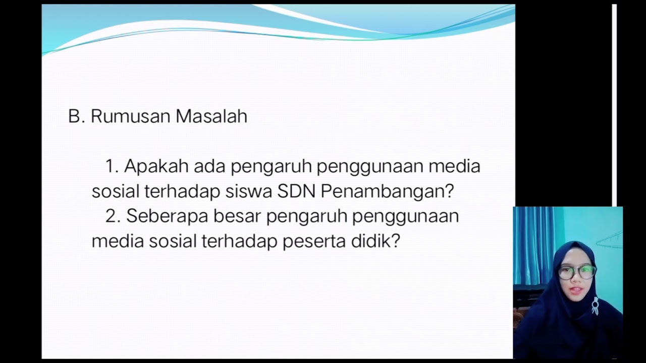 PROPOSAL SKRIPSI (PENGARUH PENGGUNAAN  MEDIA SOSIAL TERHADAP PESERTA DIDIK SDN PENAMBANGAN)