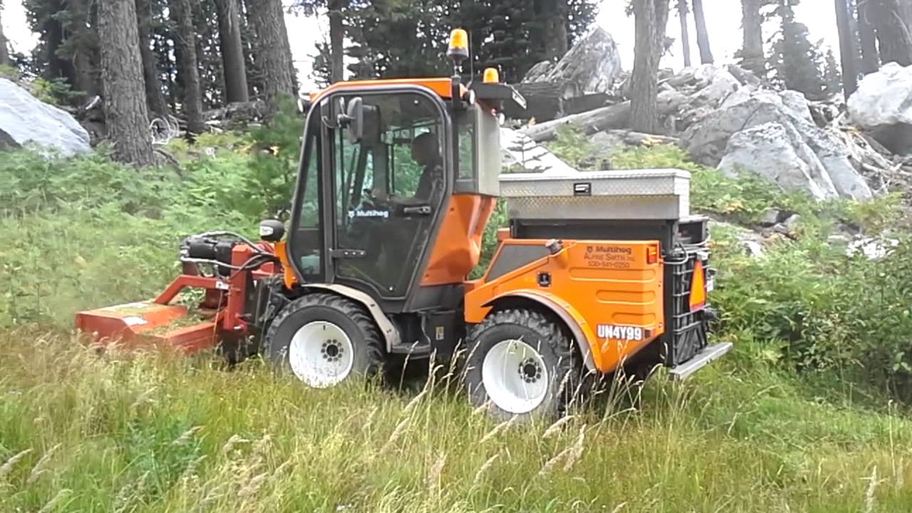Multihog MH-90  slope mowing (Sierra at Tahoe)