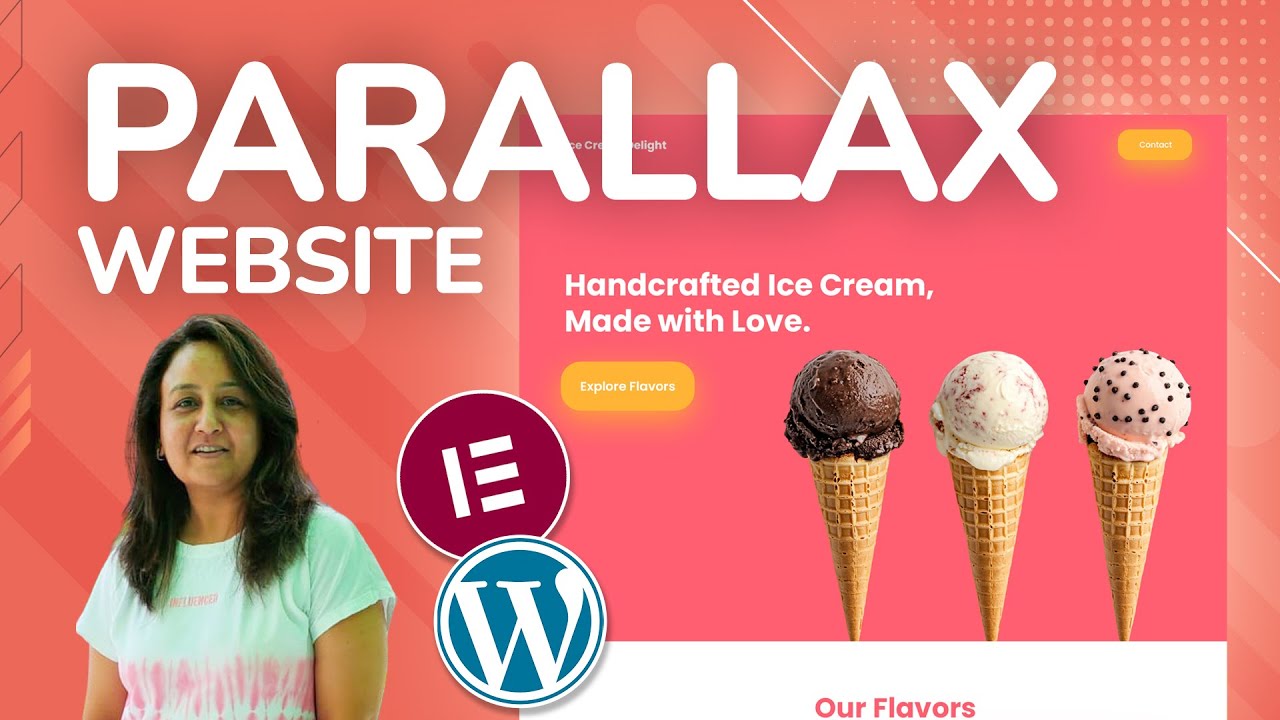 Create a Basic Parallax Scrolling Website Elementor