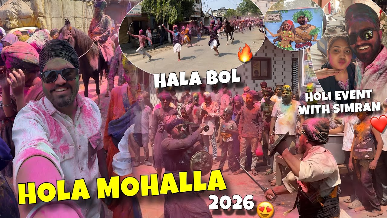 Hola Mohalla or Hala Bol 😍 Hazur Sahib Wali Vibe Ulhasnagar Main 🔥 Simran Ke Sath Holi Event ❤️
