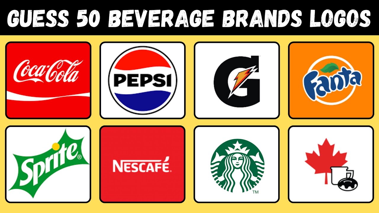 Guess the Beverage Brand Logos | Ultimate Drink Logo Quiz Challenge