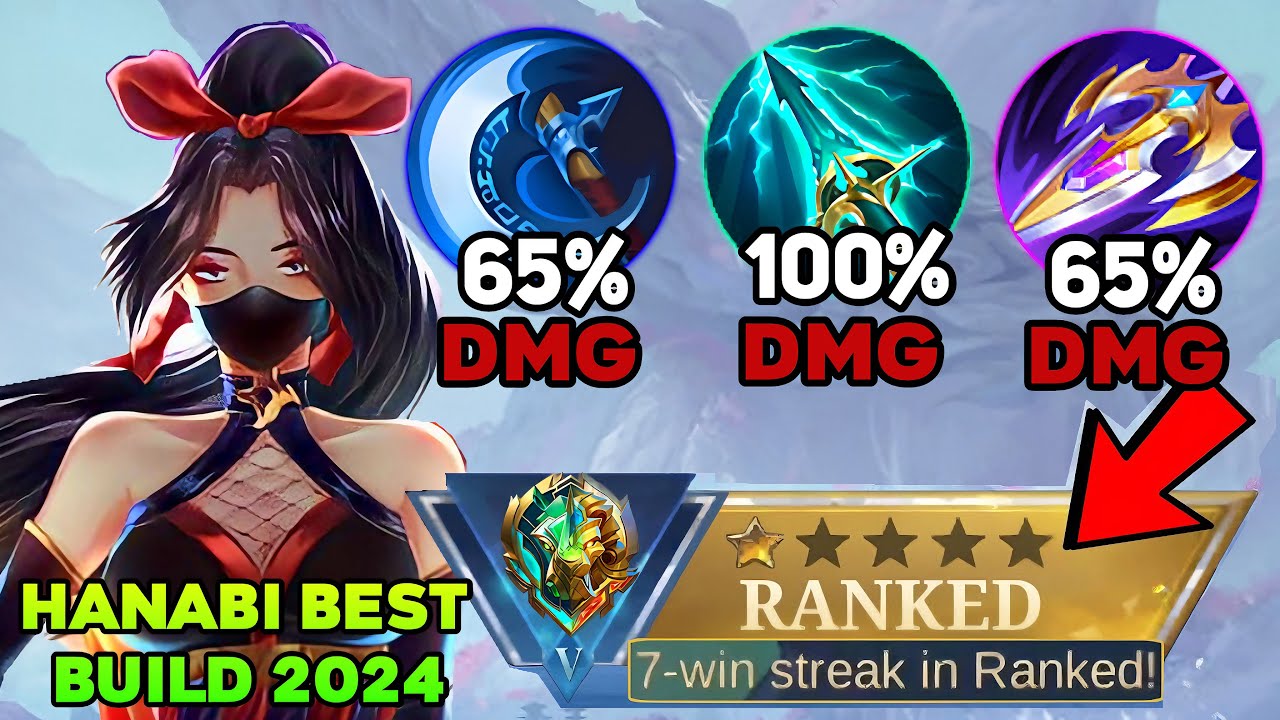WINSTREAK‼️ NEW PERFECT BUILD FOR HANABI THIS NEW SEASON!😱 (new update) - MLBB