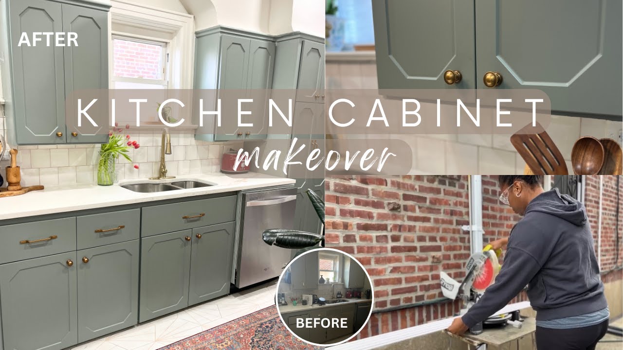 DIY Kitchen Makeover | Refacing Kitchen Cabinets | Prep and Installation