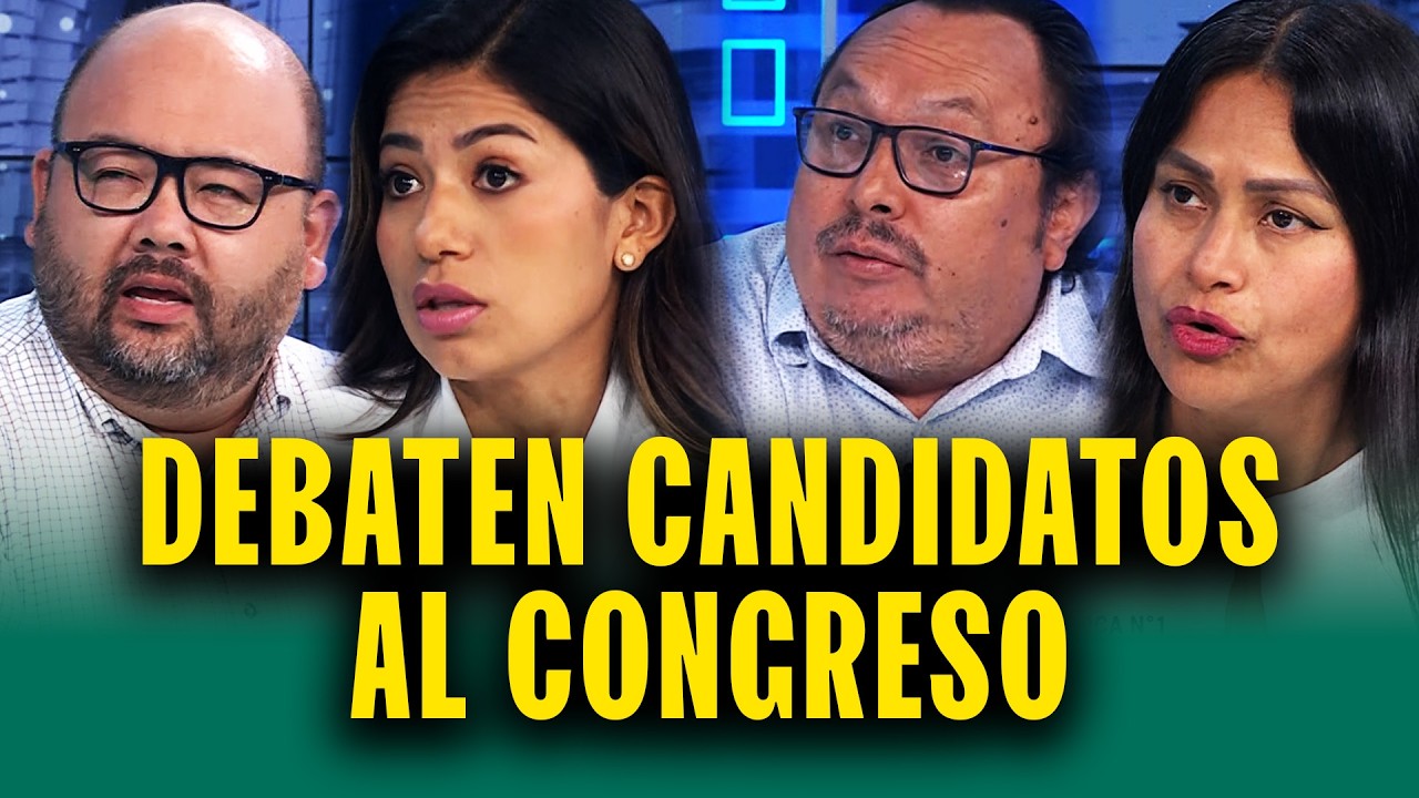 Candidatos al Congreso debaten propuestas de sus partidos para solucionar problemas del Per&uacute;