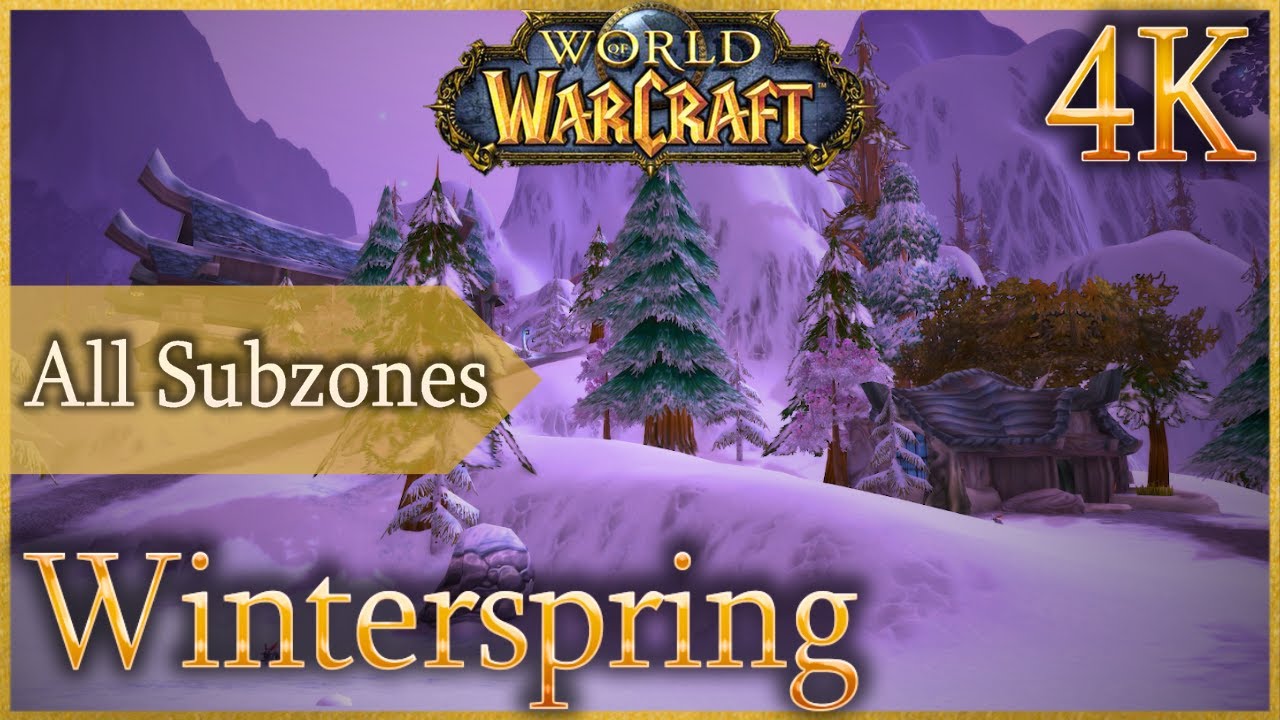 Winterspring - Ambient & Zone Music | WoW - Kalimdor | 4K 60fps
