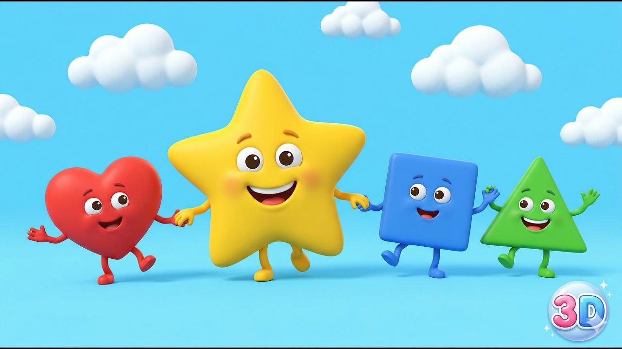 Filastrocca delle Forme | Canto delle Forme |  ballo delle forme | Canzone per bambini #filastrocca