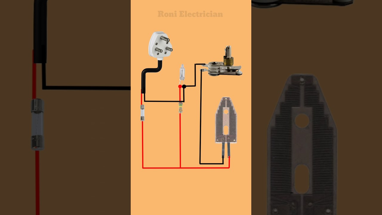 Electric Iron Wiring Diagram Explained | #shots #electrical