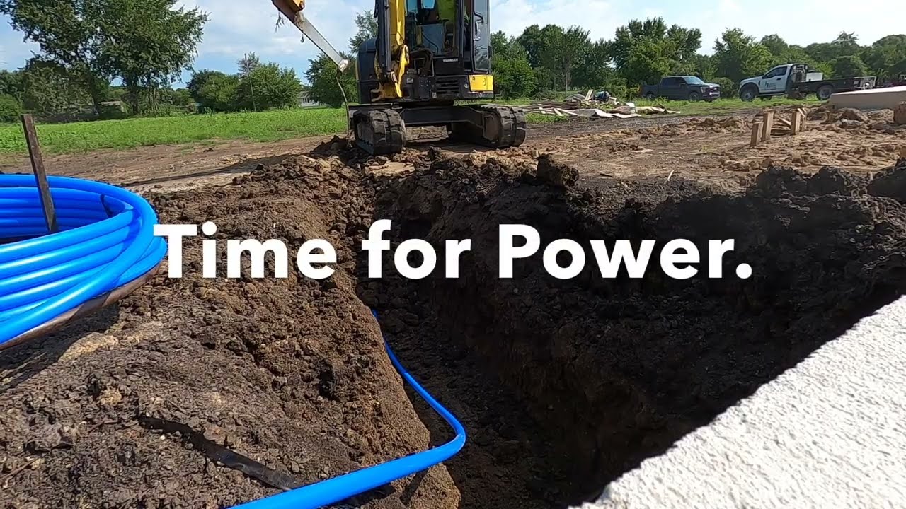 Vibratory Plow on a Excavator