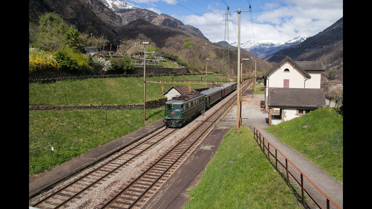 Eisenbahn Video: SBB Historic Ae 6/6 11411 am Gotthard