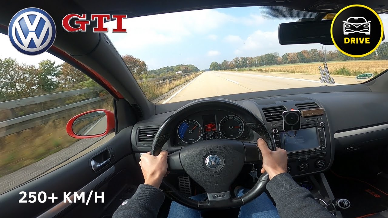 VW Golf GTI MK5 280HP *LOUD* POV Drive + AUTOBAHN (250+ KM/H)