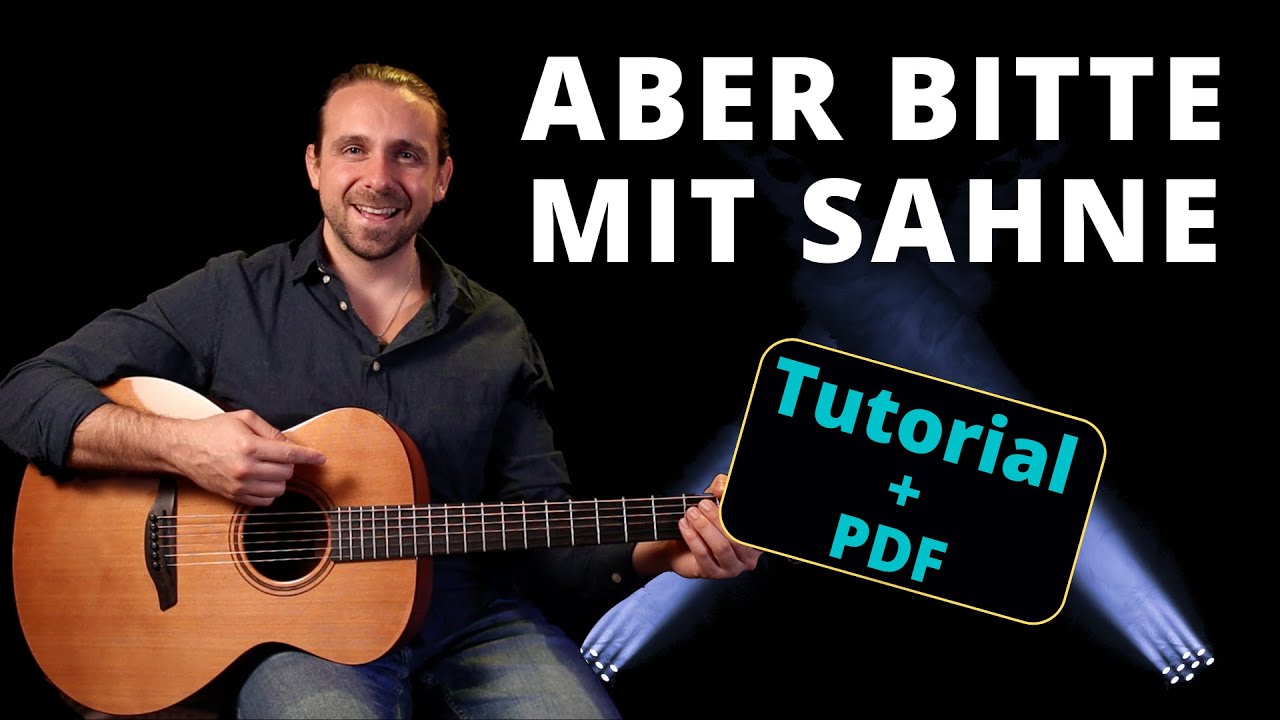 Aber bitte mit Sahne - Udo Jürgens | Akustik Gitarre Tutorial