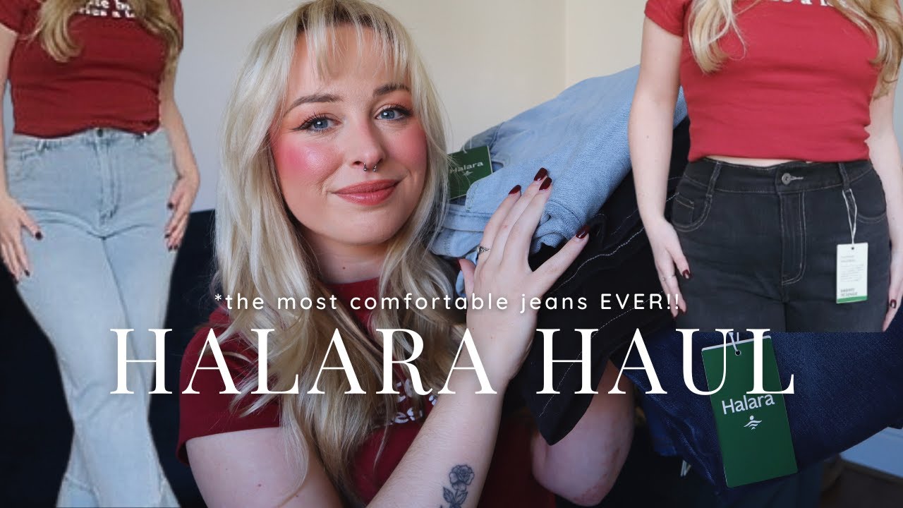 HALARA Flex Denim Haul & Try On Review | *comfiest petite & curvy girl friendly jeans!! | Jay Elle J