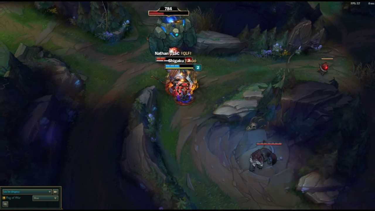Lee sin outplay Rengar invade
