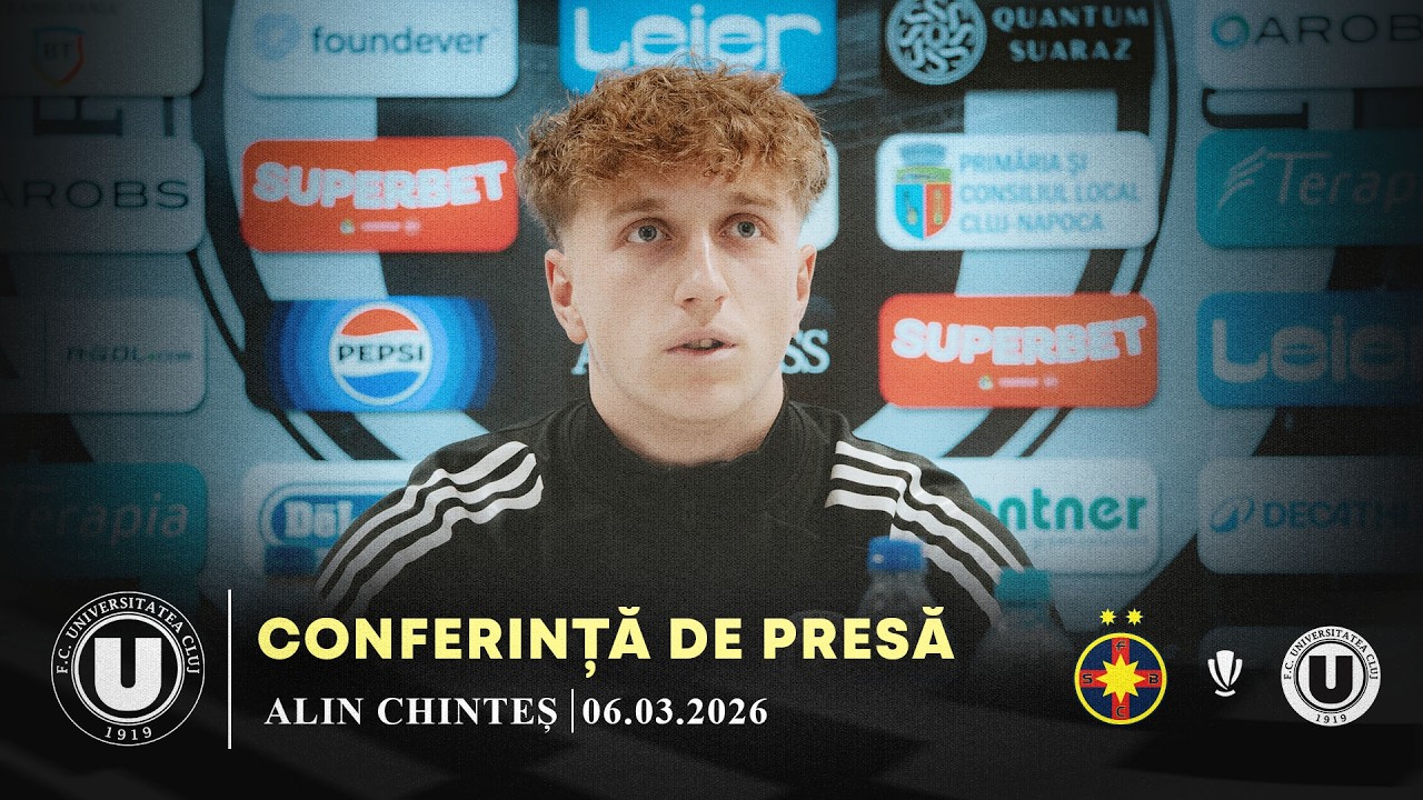 🎙 CONFERINȚĂ DE PRESĂ | Alin Chinteș: „Mergem cu gândul la victorie, la fel ca în toate meciurile”