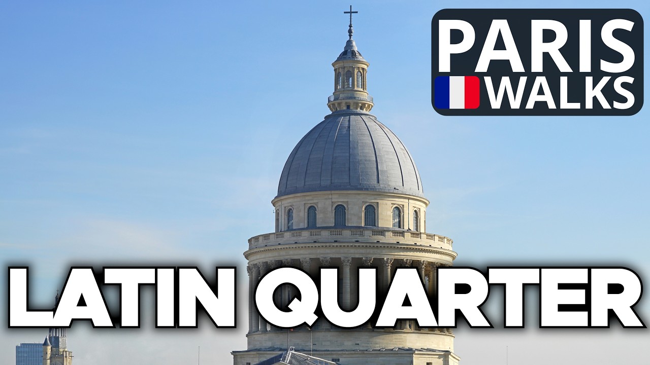 Paris Walks - Latin Quarter Full Tour | Peaceful ASMR 4K
