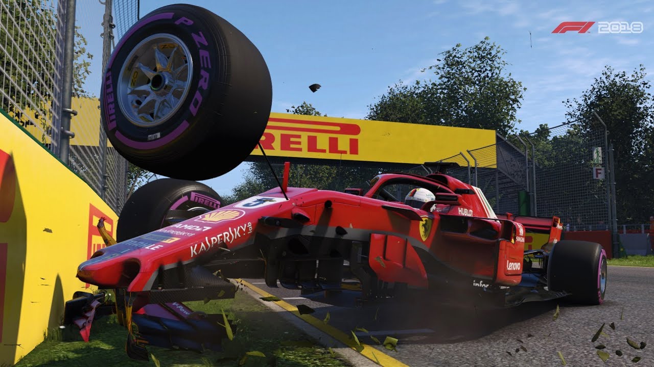 F1 2018 - Crash Compilation #1 (PC HD) [1080p60FPS]