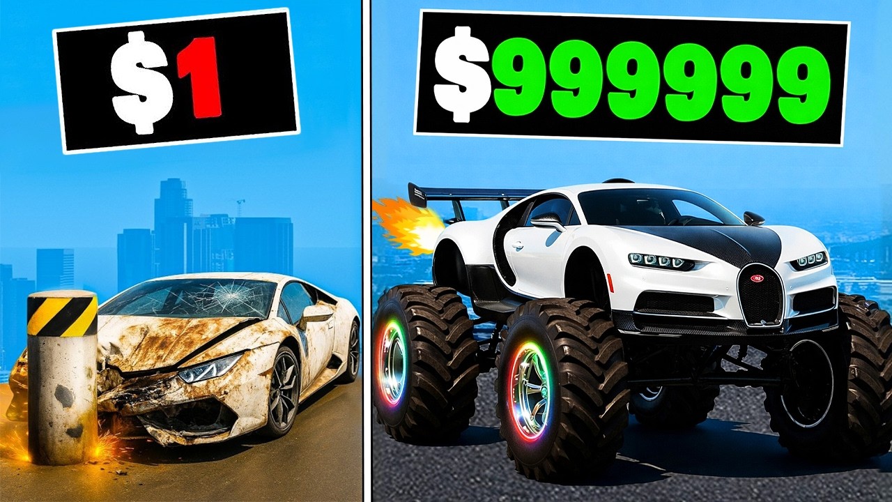 Every Time I Crash My CAR Evolves in GTA 5!