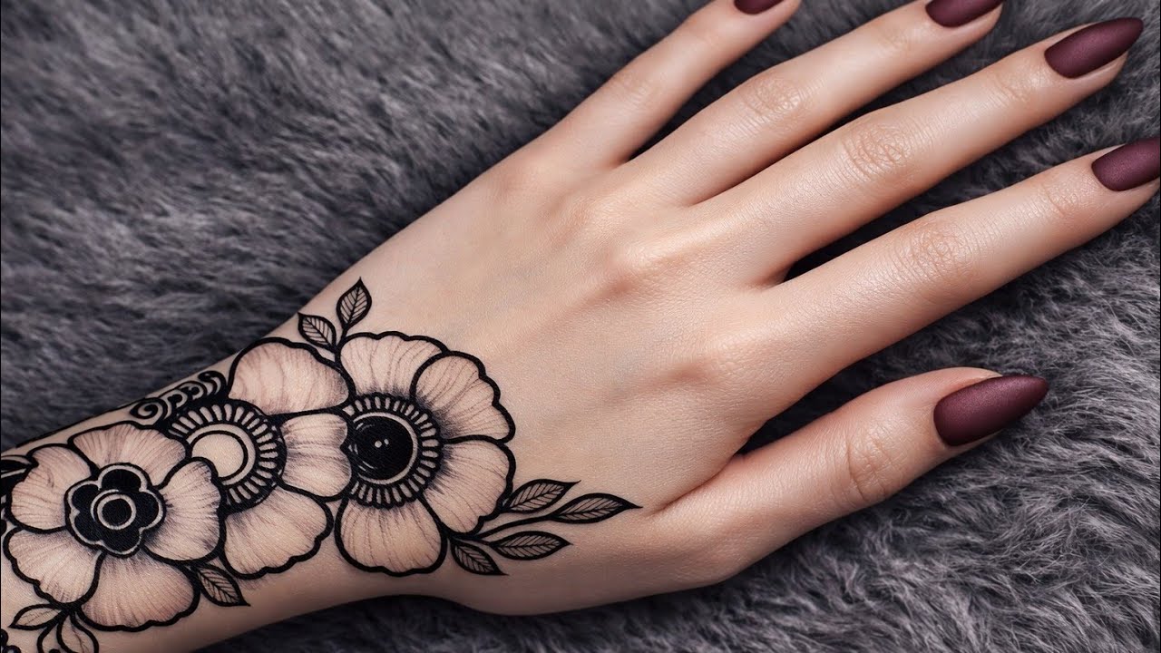 Latest Beautiful Stylish Floral Mehndi Design For Back Hand|Henna Design 2026