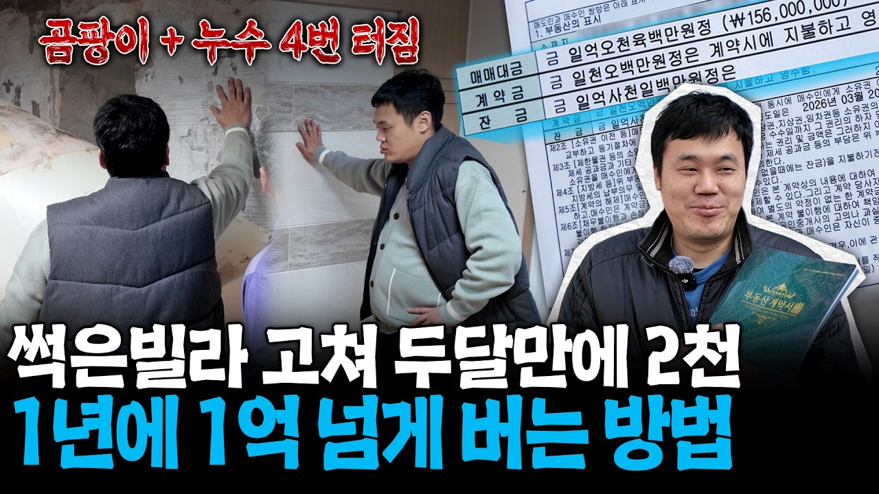 18평 노후빌라 인테리어 500만원 절약하고 두달만에 순수익 2천 버는 경매 노하우ㅣ화장실 2개 200만원에 가능?