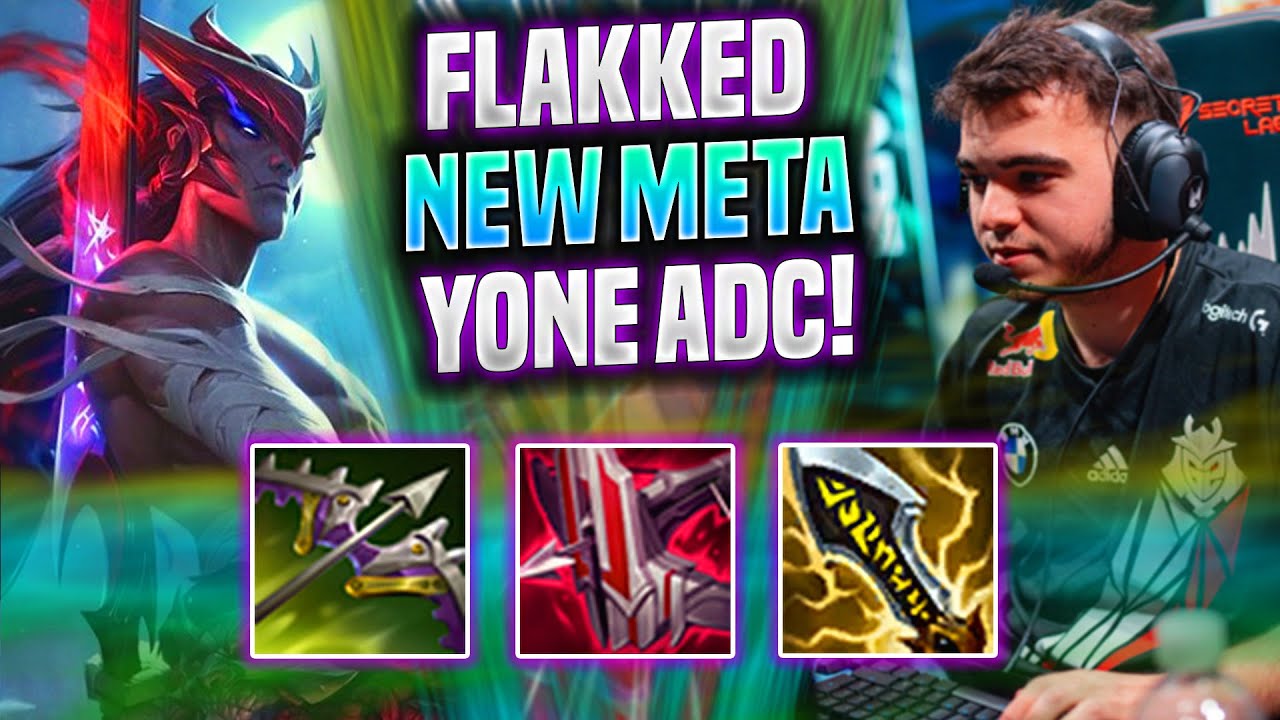 FLAKKED TRIES NEW META YONE ADC! - G2 Flakked Plays Yone ADC vs Lucian! | Season 2022