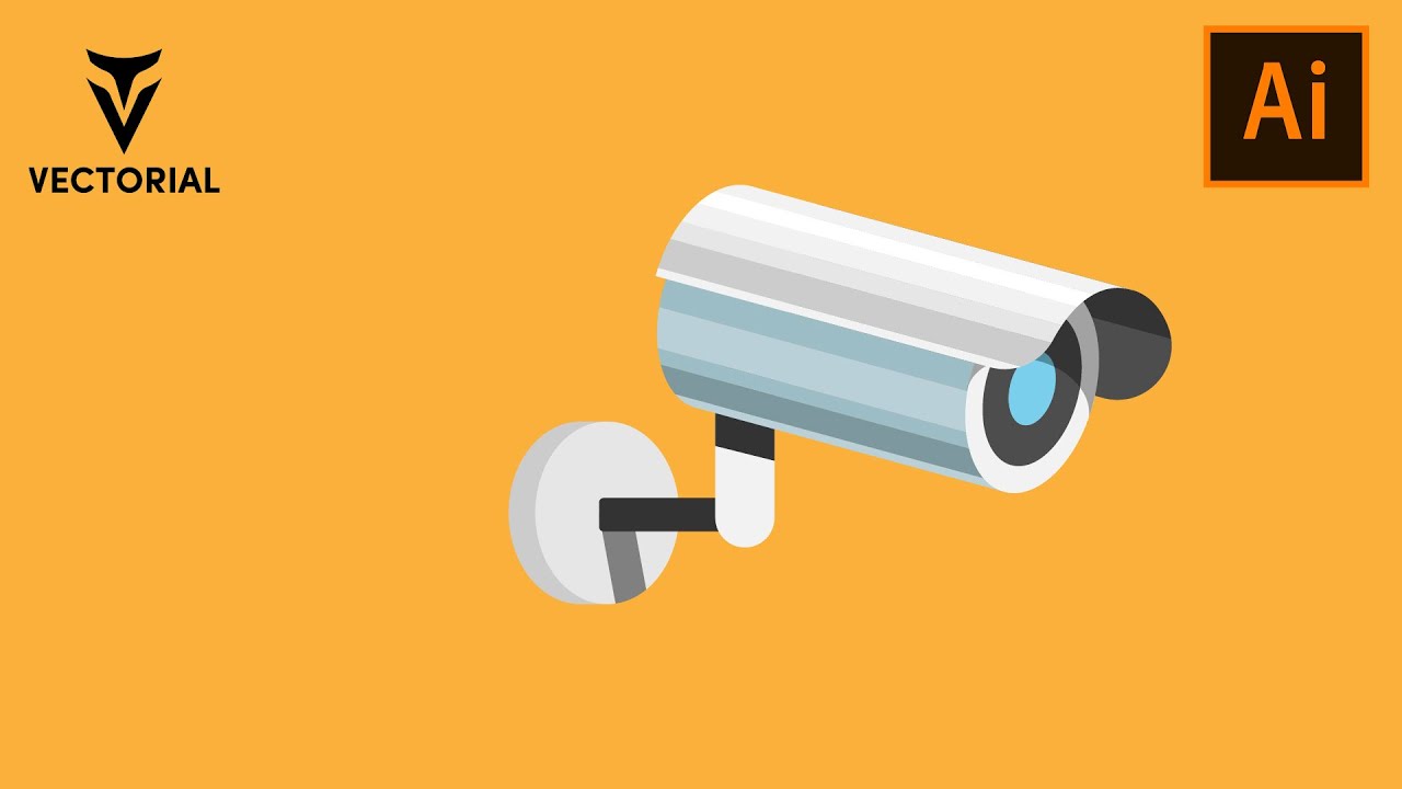 Security  camera tutorial in Adobe Illustrator