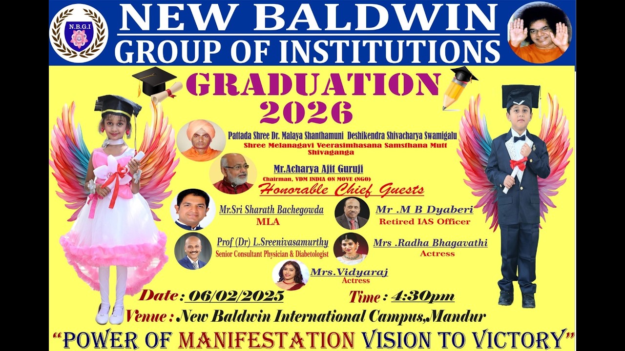 New Baldwin Group of Institutions Graduation 2026 on 06-02-2026  at 04:30pm