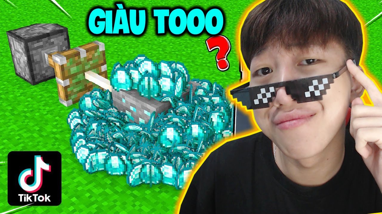 Машина выдаёт 9999 алмазов 😲 — ВИНЬ ТЕСТИРУЕТ ВИДЕО MINECRAFT НА TIKTOK С МИЛЛИОНОМ ПРОСМОТРОВ (Ч...