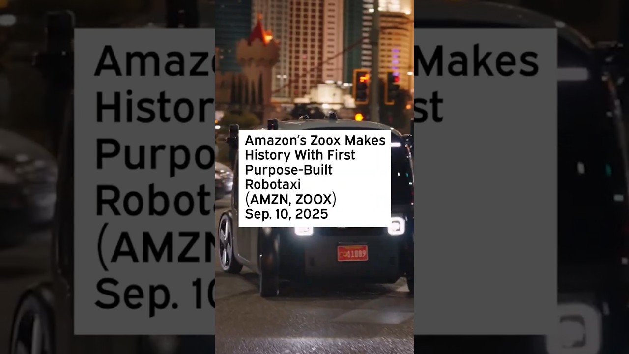 Amazon's Zoox Makes History With First Purpose-Built Robotaxi #AMZN #Amazon #Zoox #AMZNStock