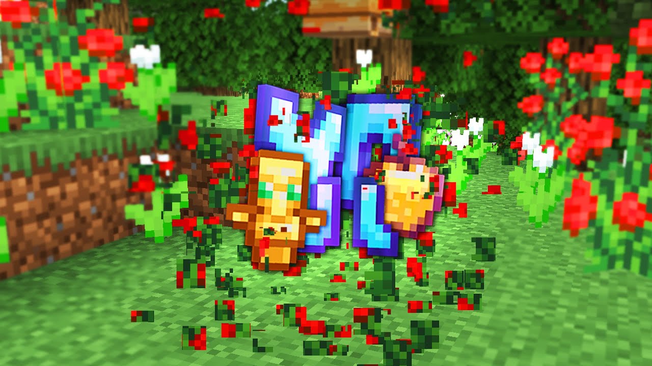 Minecraft UHC but flowers drop infinite blessed items..