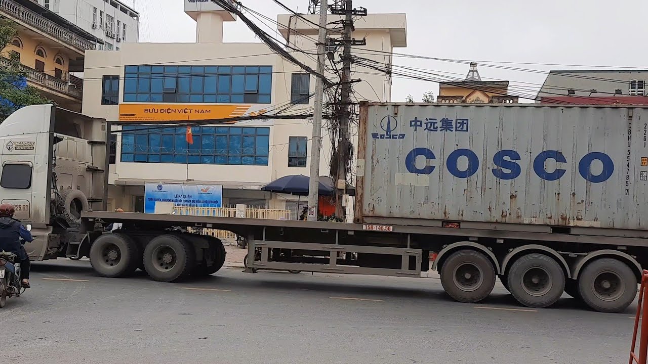 4K Xe container, xe đầu kéo, xe bồn có nhạc ❤ TRUCK IN VIETNAM