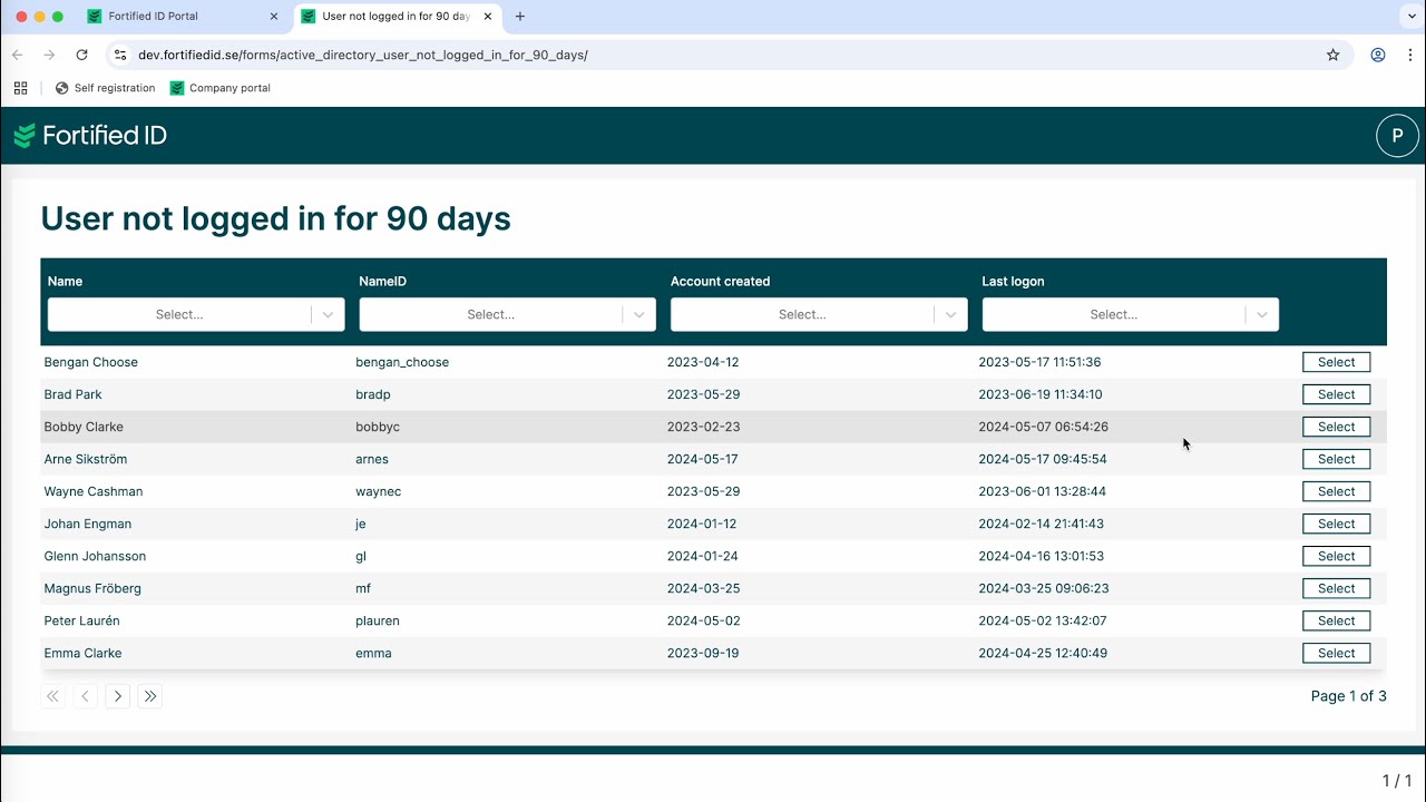 Forms from Fortified ID - Demo Delegated Administration