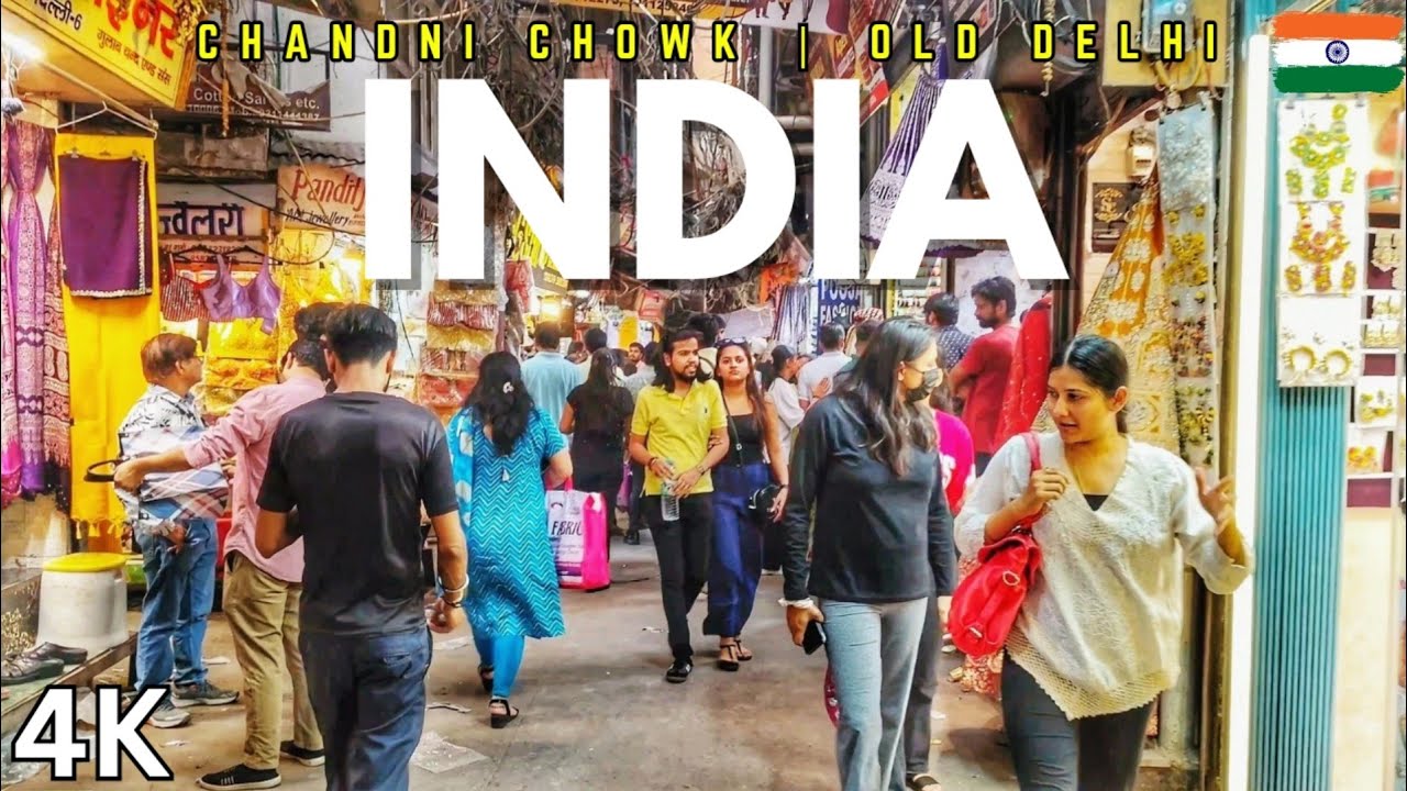 🇮🇳Walking Extremely Busy Streets of India | Old Delhi-Nai Sarak